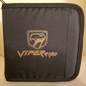 🔻REDUCED❣ New Genuine Viper RT/10 black fabric CD Case Book Holder